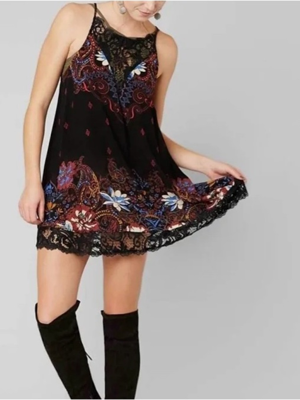 Free People whos sorry now slip dress